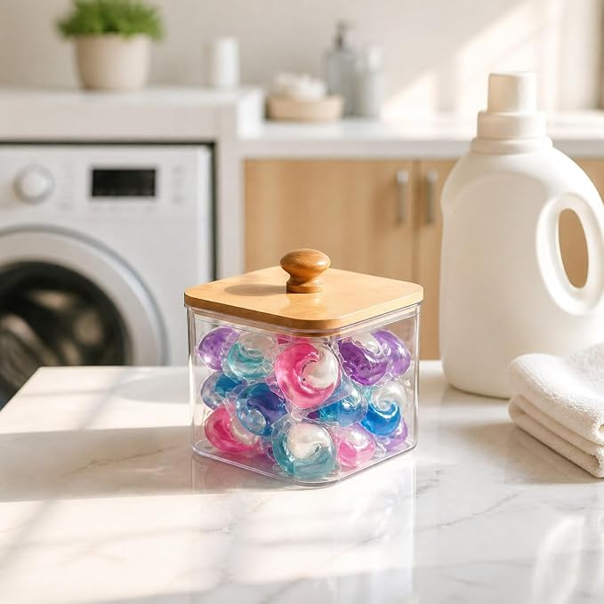Laundry Pods Storage Canister, Airtight Container - Image 7
