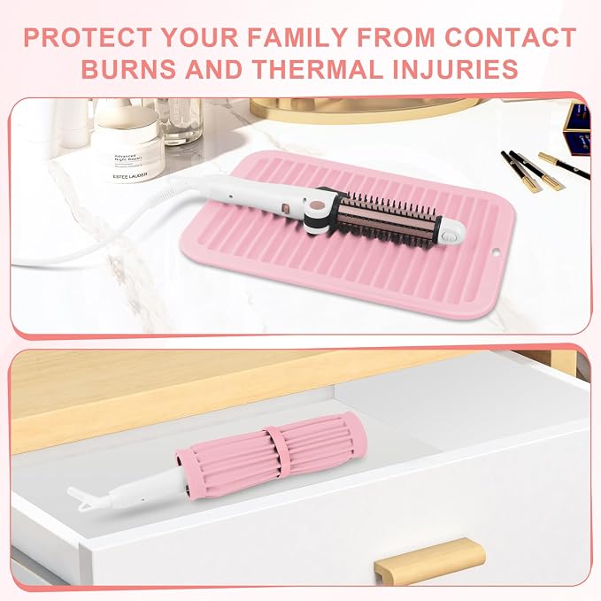 Large Silicone Heat Resistant Mat, Professional Hot Hair Tools Mat - Image 5