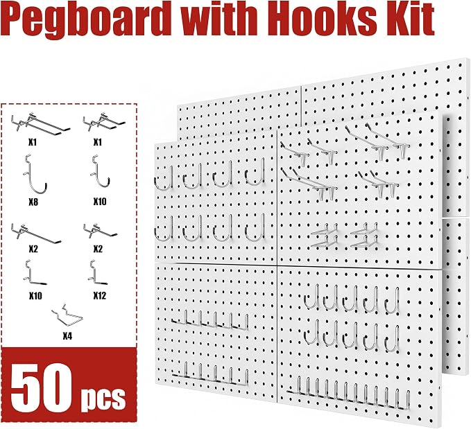 8 Pack Metal Peg board Panels - Image 7