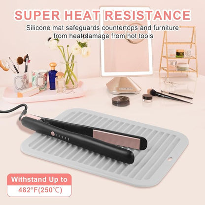 Large Silicone Heat Resistant Mat, Professional Hot Hair Tools Mat - Image 2