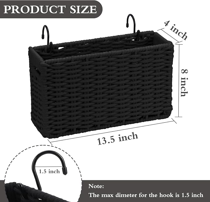 Cotton Rope Woven Bedside Caddy - Image 2
