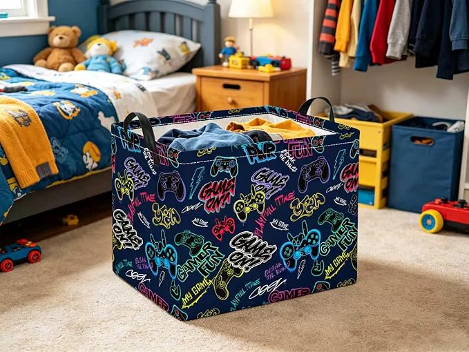 Rectangular Valentines Basket for Women Girls Storage Bin Organizer Box Shelf - Image 3