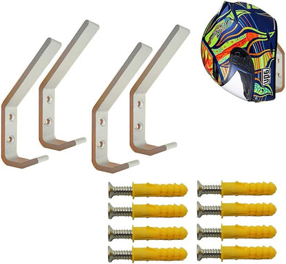 Deloky 4 Pack Motorcycle Helmet Holder Hook -Jacket Bags Wall Mount Cloth by Unknown