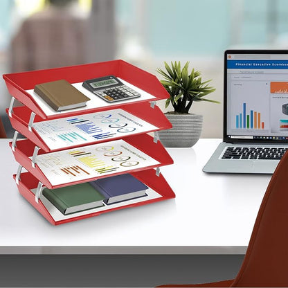Acrimet Facility 4 Tier Letter Tray, Side Load, Letter Size/A4, Desktop File - Image 3