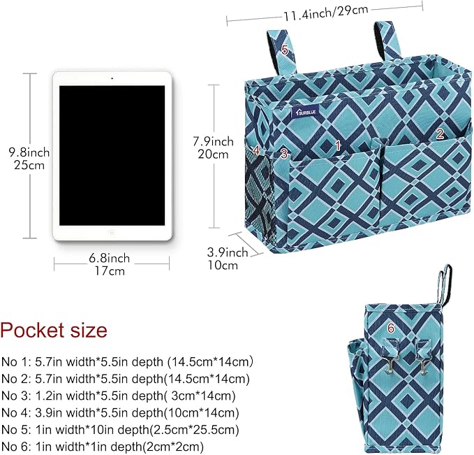 Surblue Caddy Hanging Organizer Bedside Storage Bag - Image 5
