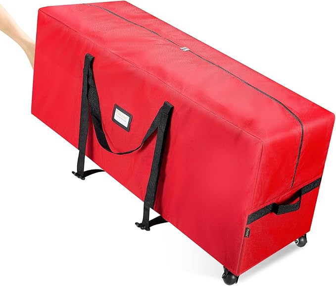BALEINE 7.5 ft Rolling Christmas Tree Storage Bag, 2 Swivel Wheels by BALEINE