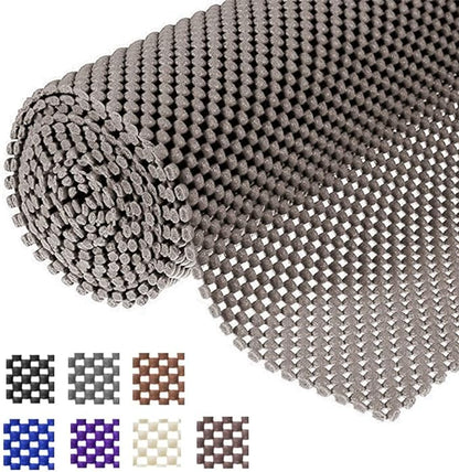 Shelf Liner Drawer Liner Non-Slip Mat Shelves Liners 12" X6.5’ Grid Pattern PVC by L7HWDP