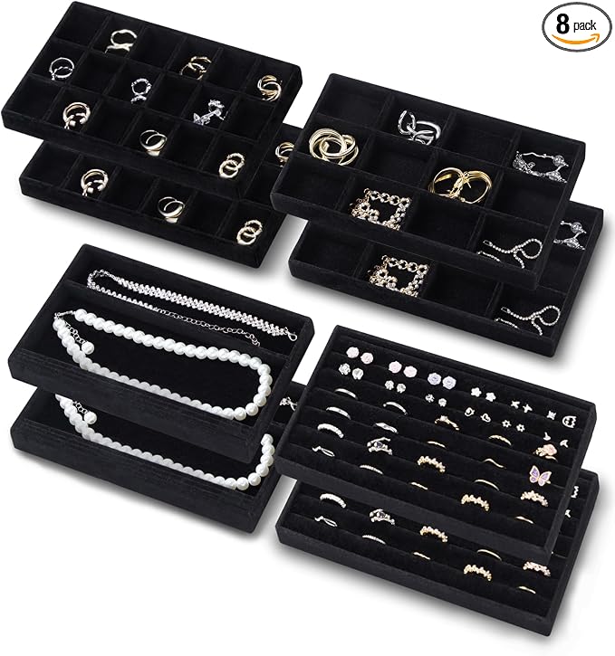 Velvet Jewelry Trays, Jewelry Organizer by Jastephex