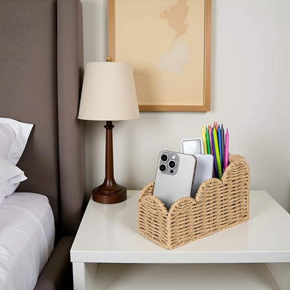 CubesLand Bedside Table Desk Organizer Caddy, Remote Pen&Pencil Holder Cup - Image 2