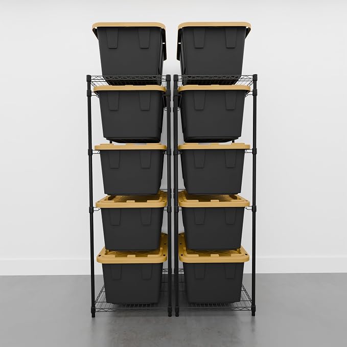 SafeRacks 2 Pack 5-Tier Steel Tote Rack - Image 7