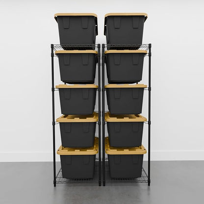 SafeRacks 2 Pack 5-Tier Steel Tote Rack - Image 7