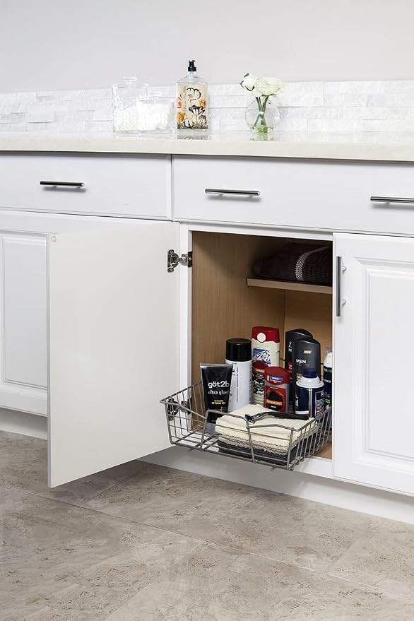 ClosetMaid 14 in. Pull Out Cabinet Organizer, Heavy Duty, Slide Out Pantry - Image 4