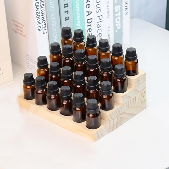 Essential Oil Display Stand 4 Tier Essential Oil Holder Solid Wood Essential - Image 5