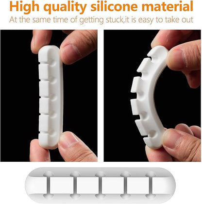 Cord Holder Cable Organizer Clips – Self Adhesive Cord Organizer - Image 6