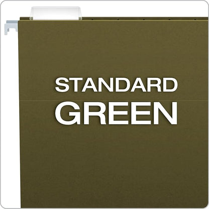 Pendaflex Hanging File Folders, Letter Size, Standard Green, 1/5-Cut Adjustable - Image 3