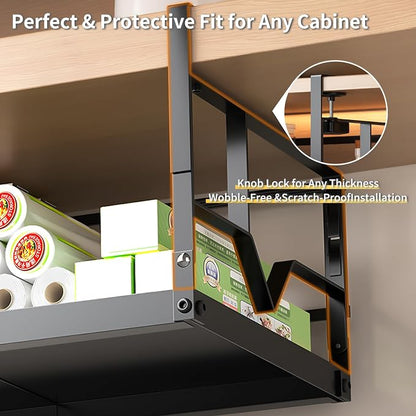 Under Shelf Storage Basket Organizer – Adjustable Hanging Holder - Image 3