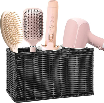 Hair Tool Organizer, Wall Mount Curling Iron Holder, Waterproof Wicker Hot by Unknown