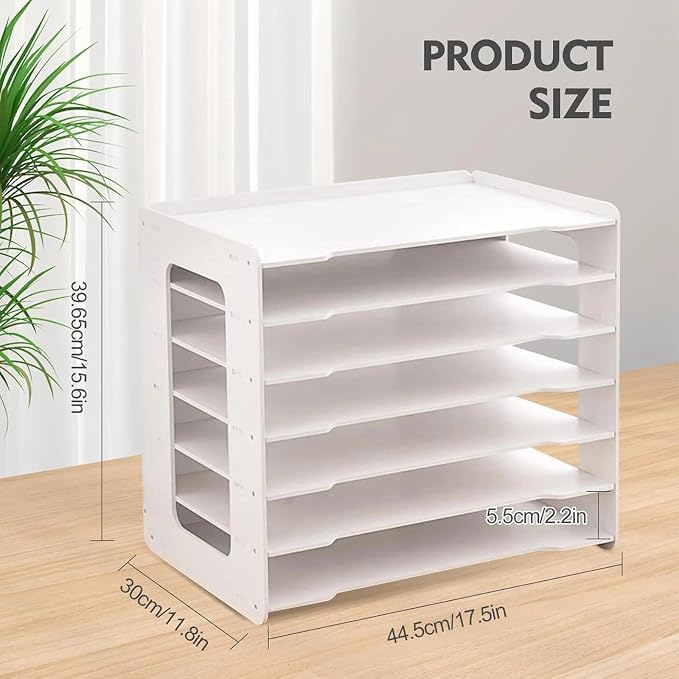 Extra Large A3 Paper Storage Unit, 11x17 Paper Organizer, Tiered Stationery - Image 5