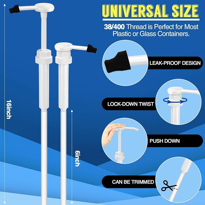 4 Pcs 5 Gallon Pump Dispenser 38-400 1 oz Dispenser Pump - Image 2