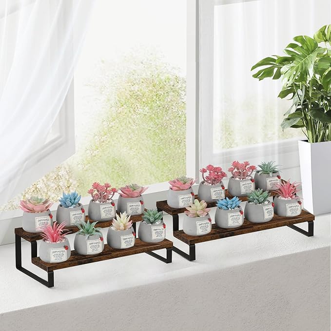 YINMIT Wooden Display Riser Stand, Tiered Perfume and Cologne Organizer Stand - Image 6