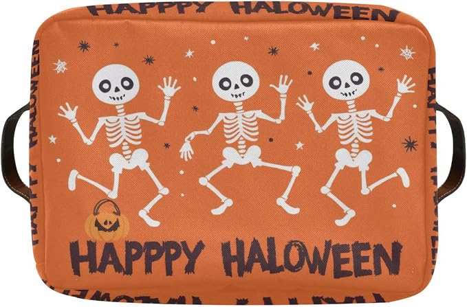 Funny Halloween Skeleton Foldable Storage Basket - Image 8