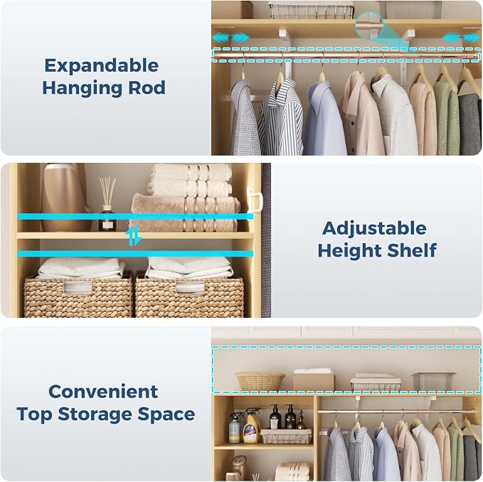 Armocity 60" Wall Mounted Laundry Room Organization - Image 6