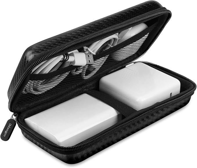 iMangoo Travel Essential Electronics Organizer Pouch Charger Case, Shockproof by iMangoo