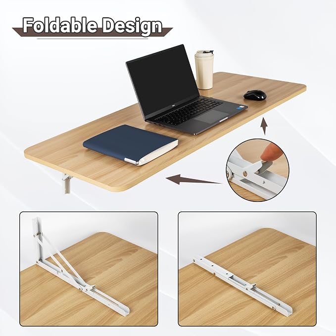Wall Mounted Folding Table 47.2”L x 19.7”W, Laundry Folding Table - Image 6