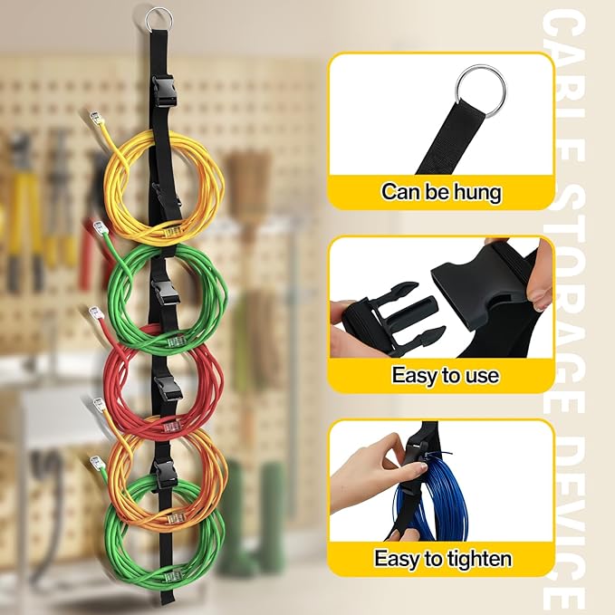 2 Pcs Extension Cord Organizers and Storage Garage Extension Cord Holder - Image 3