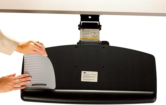 3M Keyboard Tray, Just Lift to Adjust Height and Tilt, Sturdy Tray Includes Gel - Image 8
