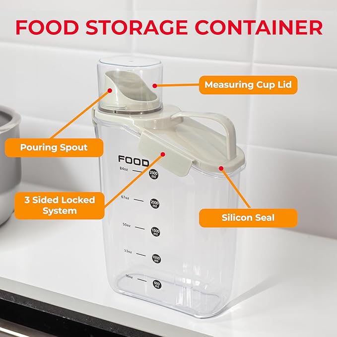 Two Pack Food & Cereal Storage Container - Image 3