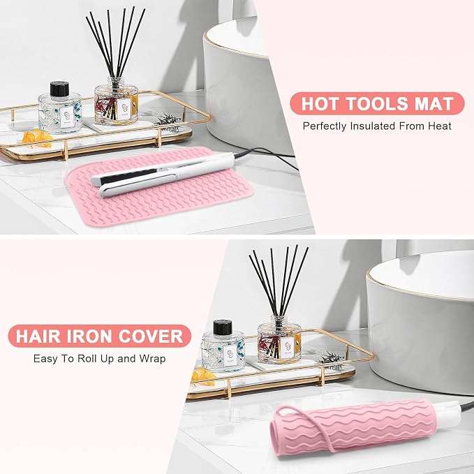 Plus Size Silicone Heat Resistant Mat, Portable Travel Hot Tools Pad Cover - Image 5