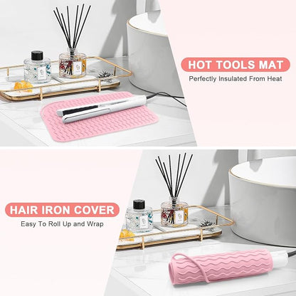 Plus Size Silicone Heat Resistant Mat, Portable Travel Hot Tools Pad Cover - Image 5