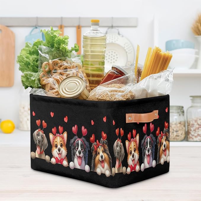 Pardick Basket Storage Bins Cute Animal Dog Rectangle Cube Basket Box Kids - Image 7