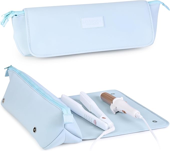BAREFOOT CARIBOU Hair Tools Travel Bag and Heat Resistant Mat by BarefootCaribou