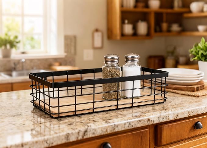 Farmhouse Metal Wire Basket - Image 4