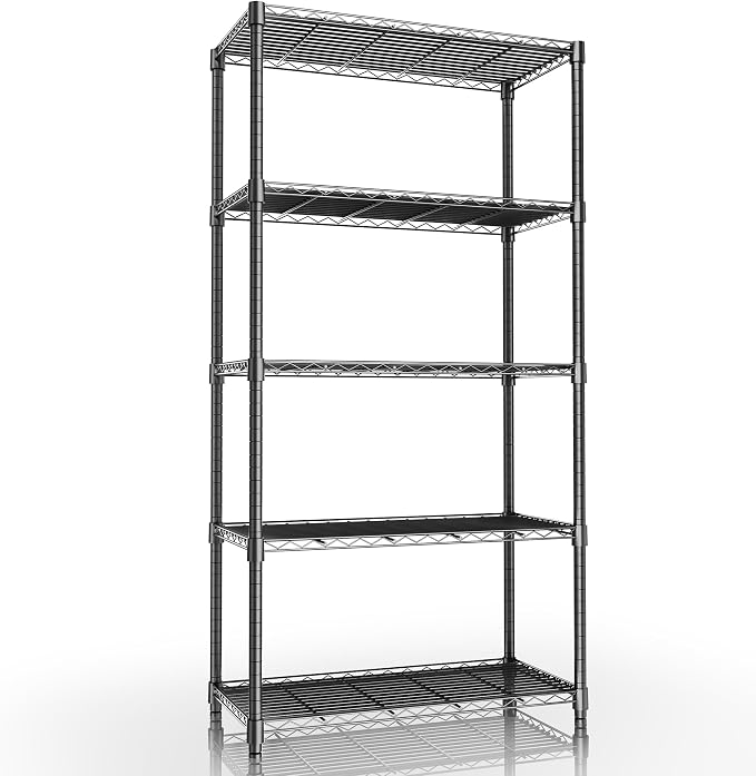 Xcity Storage Shelves, 5 Tier Heavy Duty Metal Shelving Unit, 2000 LBS by Unknown