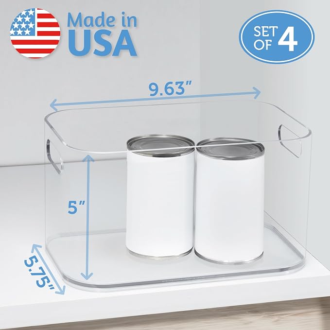 STORi Bliss 10" x 6" Open Clear Pantry Organizer Bin, Plastic Containers - Image 5