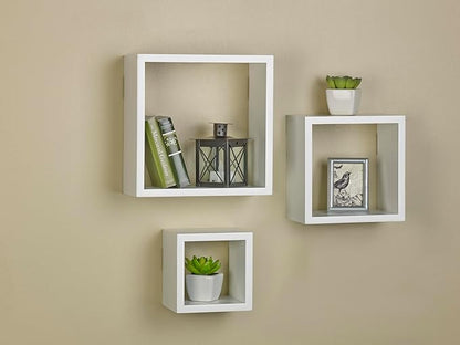 MELANNCO Floating Square Cube Shelves, - Image 5