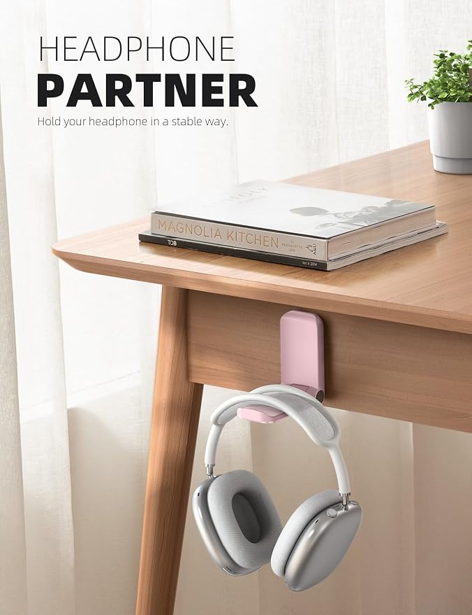 Lamicall Headphone Stand, Sticky Headset Hanger - Image 2