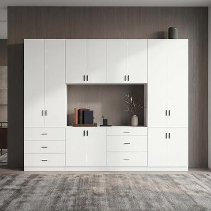 94.5" Extra Tall Wood Storage Cabinet, Office Cabinet - Image 4