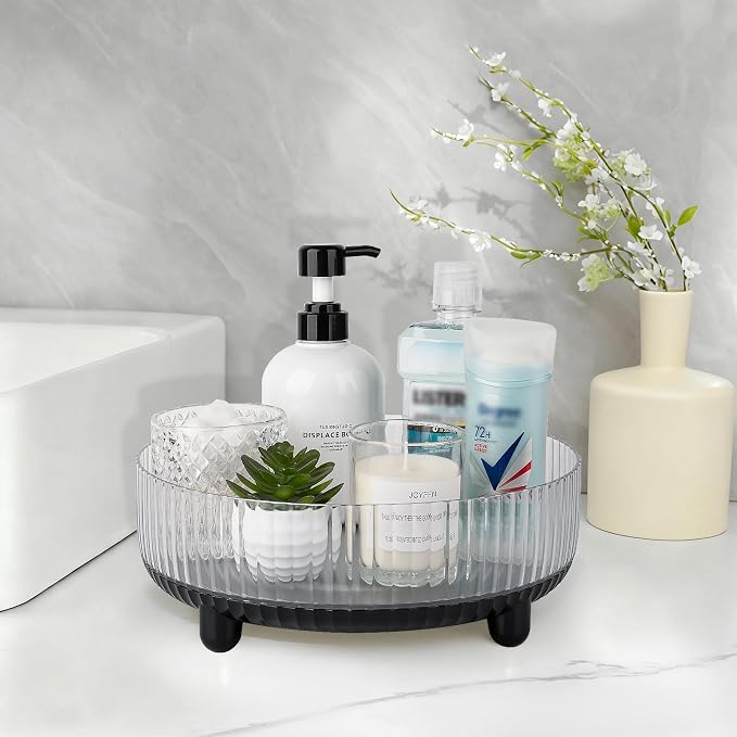 Anyoifax 360 Rotating Makeup Organizer Perfume Tray Skincare Holder Spinning - Image 4