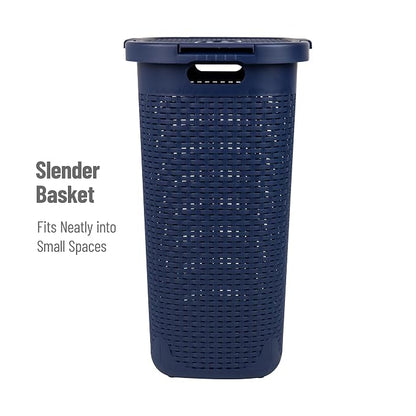 Mind Reader Slim Laundry Hamper - Image 6