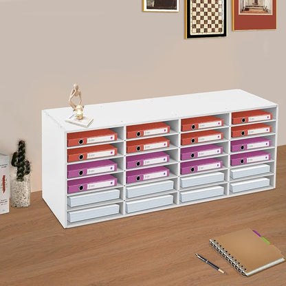 Mail Sorter Organizer, 24 Compartments Mailbox - Image 3