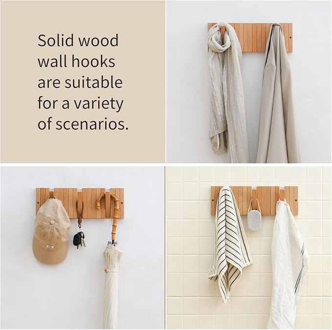 Coat & Hat Hooks Wall Mount - Image 3
