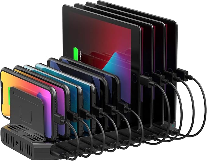 Unitek USB Charging Station, 10 USB Fast Ports Charge Docking Station and by Unitek