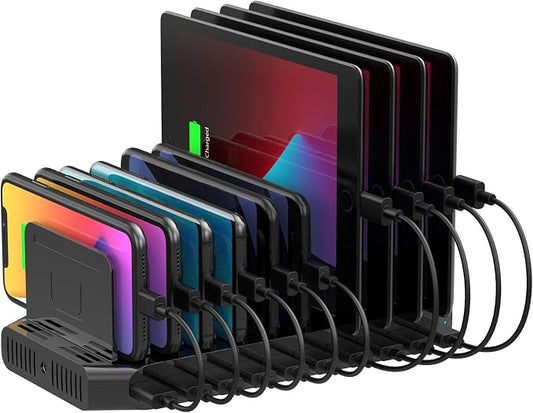 Unitek USB Charging Station, 10 USB Fast Ports Charge Docking Station and by Unitek