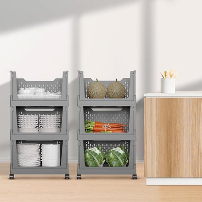 Stackable Storage Bins, Foldable Closet Organizers and Storage Bins Box - Image 7