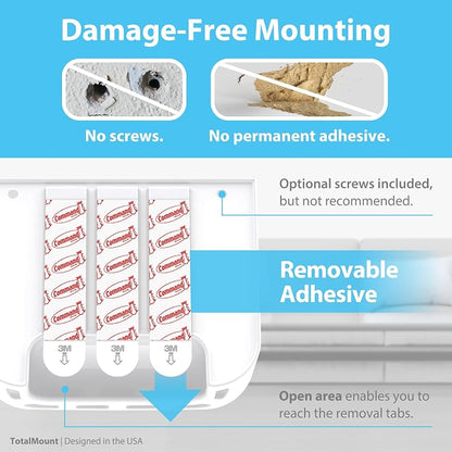 TotalMount Hole-Free Remote Holders – Eliminate Need to Drill Holes in Your Wall - Image 4
