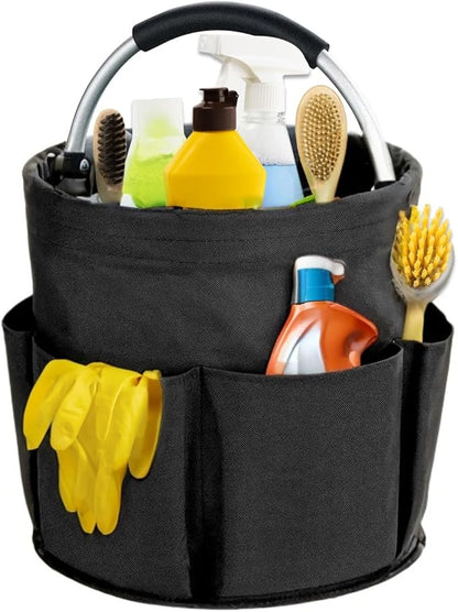 17L Cleaning Caddy with Handle, Cleaning Supplies Organizer, Foldable Storage by Unknown